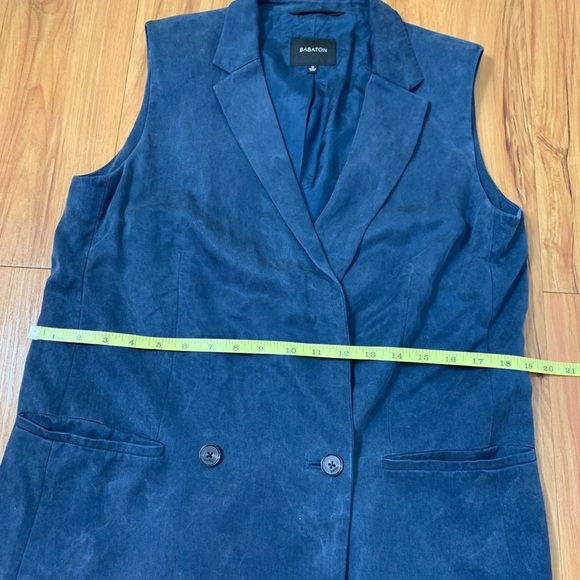 Aritzia Babaton Navy Blue Double Breasted Vest - Picture 8 of 12